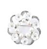 Freshwater Pearl Shell Cherry Blossom Zircon Flower Chest Decoration Flower for Entrance Gifts for Gift Case Included Brooch, Corsage, Weddings,