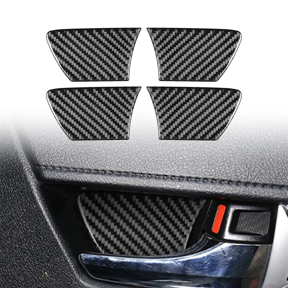 Inner Door Bowl Decorative Sticker Carbon Fiber for Toyota Hilux 2015-2021