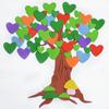 Большое дерево цветок детский сад настенные украшения наклейки Eva пена дома настенные наклейки классная доска газета ручная работа своими руками