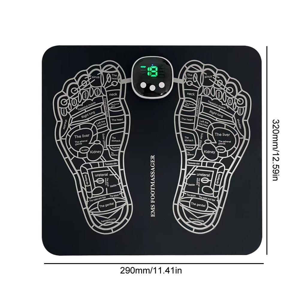 Массажный коврик для ног Улучшает кровообращение Портативный инструмент для массажа ног Электрическая стимуляция мышц Массажный коврик для невропатии