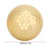 Golden Plating Golden Golf Balls Double Layer Gold Plating Golf Ball  Golf Practice Range