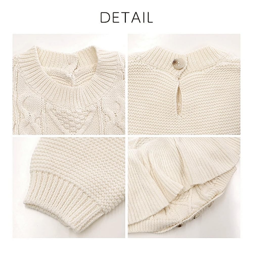 Ромперы Детская одежда Девочки Свитер Юбка Цельный Вязаные ромперы Девочки Комбинезоны Детский Хлопок Весна Осень Зима Милый Малыш Ребенок Дети 70 80 90