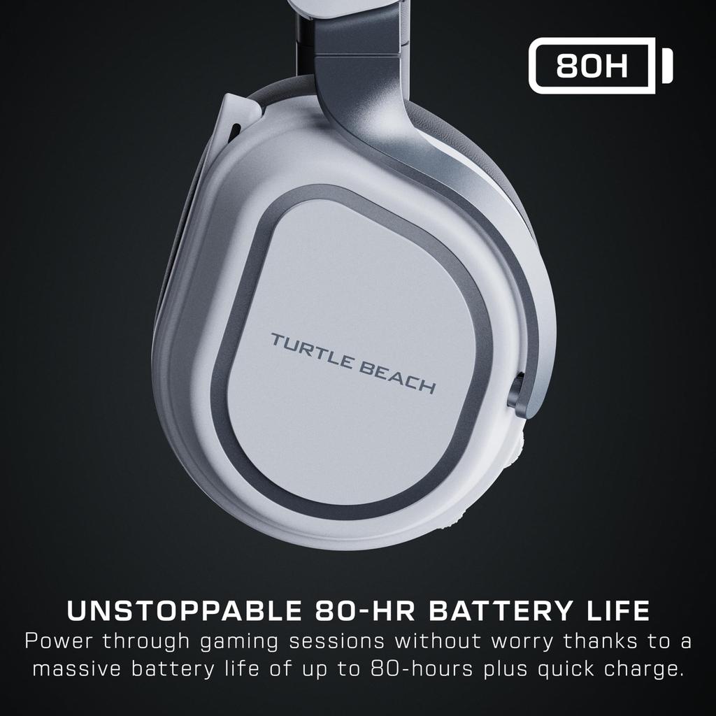 TURTLE BEACH Gaming Headset Stealth 700 Gen 3 PS White Wireless Dual Simultaneous Connection Compatible with Deck 60mm Foldable Unidirectional