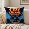Legendary Metal Singer OOzzy Osbourne Cushion Cover Linen Pillowcase Soft  for Sofa Bed Home Room Decor