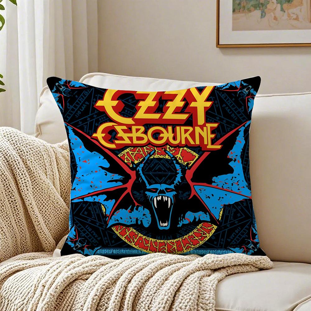 Legendary Metal Singer OOzzy Osbourne Cushion Cover Linen Pillowcase Soft for Sofa Bed Home Room Decor