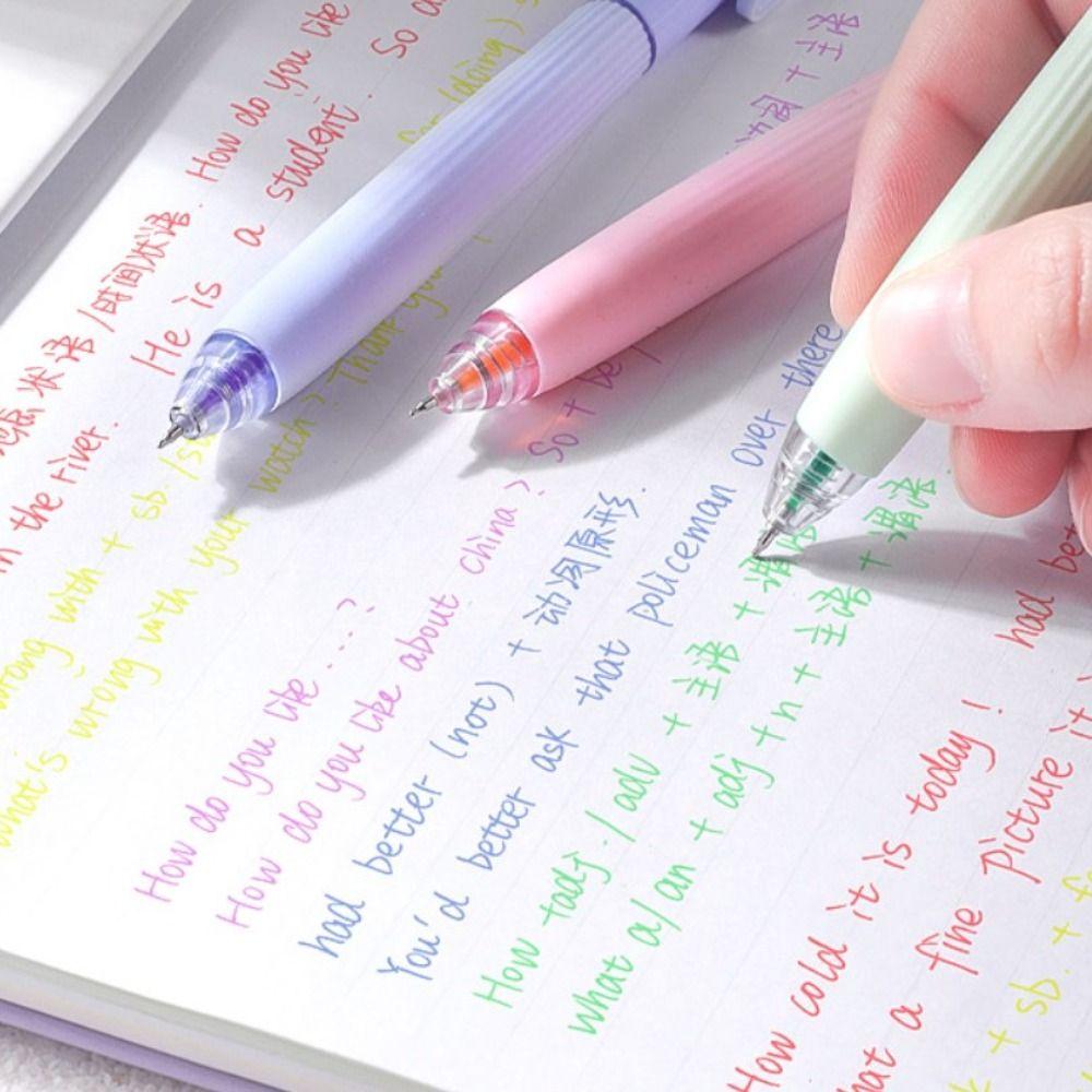 5 шт. Стержни для цветных чернил с наконечником 0,5 мм, Эффективные гелевые стержни, Стержни для ручек цвета Моранди, Студент
