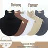 Thermal Velvet Turtleneck Collar Scarf – High Elasticity & Warmth for Autumn/Winter
