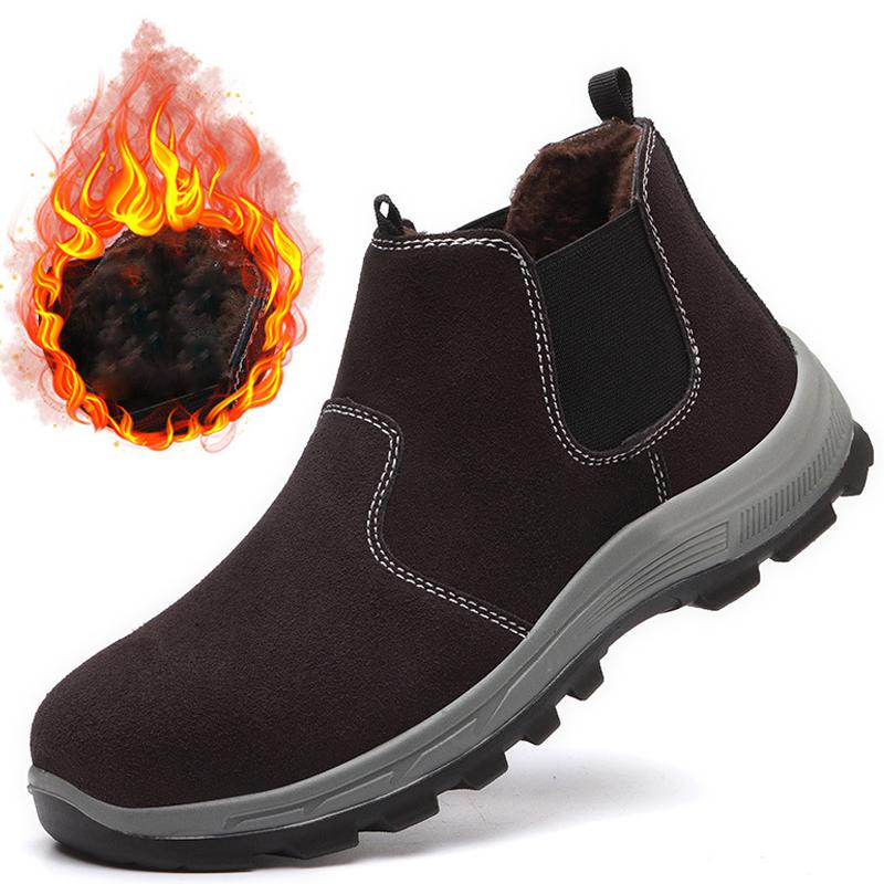 Мужские термостойкие сварочные ботинки, ударопрочные защитные ботинки, устойчивые к проколам рабочие ботинки, защитные ботинки, стальной подносок, неубиваемые ботинки