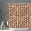 Шторки для душа с плетением из соломы, водонепроницаемые, с рисунком под дерево, камня, золотистая ткань, набор для ванной, экран разных размеров для ванной комнаты