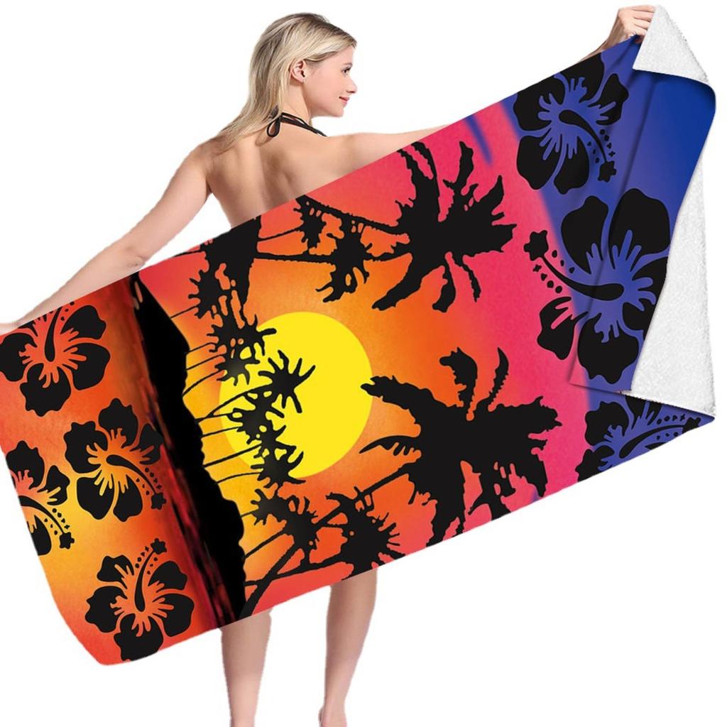 Полотенце для купания 28 × 59 дюймов, банное полотенце для взрослых, банное полотенце, впитывающее полотенце из микрофибры, пляжное полотенце