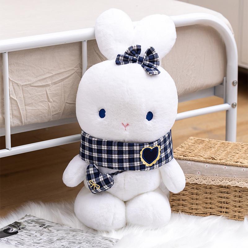 Rabbit Charming Plush Cushion Toy With Short Plush Material Ideal For Gifts Collectibles And