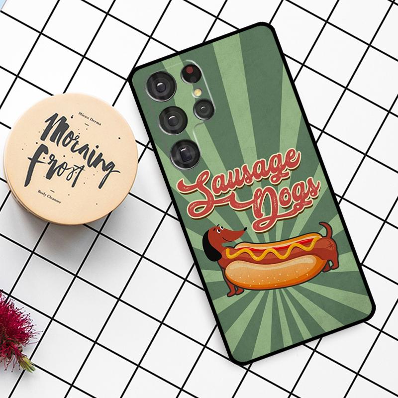 Чехол DACHSHUND для Samsung Galaxy S23 S21 S22 Ultra S8 S9 S10 Note 10 Plus Note 20 Ultra S20 FE