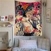Anime CChainsaw Man Tapestry Art Printing Japanese Wall Tapestry Anime Wall Hanging Home Decor
