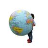 90cm Large Inflatable Globe 3D English Map Ball Kid Geography Enlightenment Teaching Aid Classroom&Parent-Child Interactive Prop