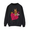 Womens/Ladies Love Heart Sweatshirt