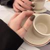 Ventfille   Медный Геометрический Буква Ретро Открывающийся Кольцо на Указательный Палец Простые Панк Украшения Подарок на Вечеринку Дропшиппинг