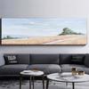 100% Hand Painted Large Size Landscape Scenery Simple Pure Artwork Oil Painting for Office Living Room Decoration Gift