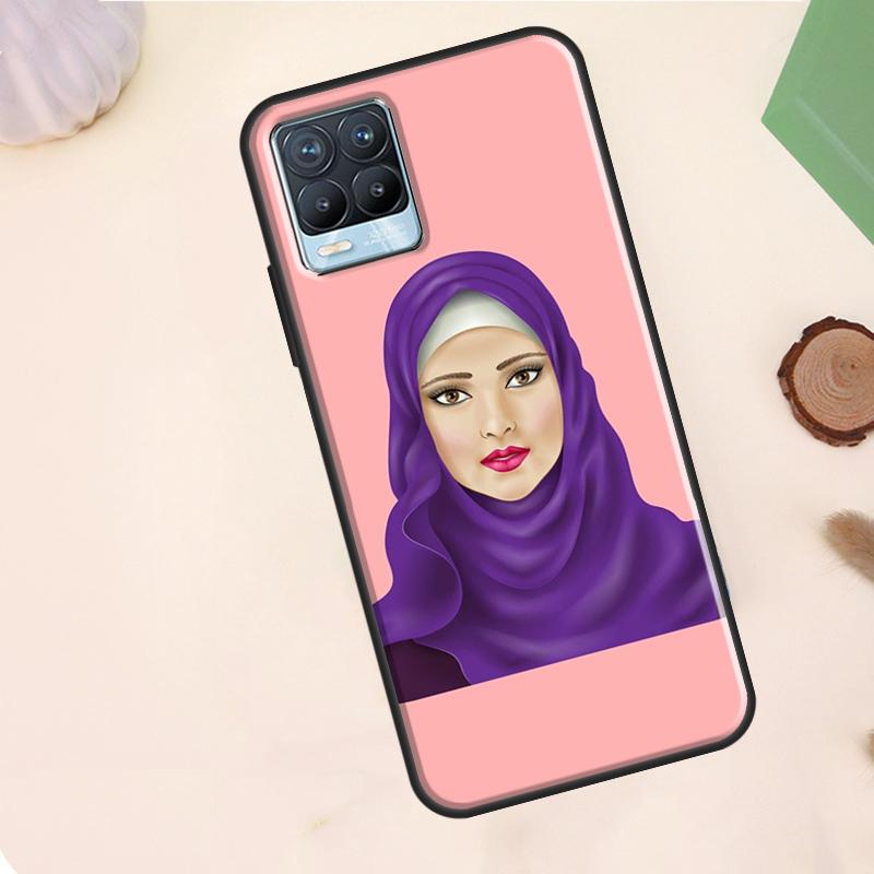 Мусульманский Исламский Арабский Хиджаб Девушка Чехол Для Realme C55 C53 C33 C63 C61 C51 C65 C67 C71 C75 11 12 13 14 15 Pro Plus GT6 GT7 Pro