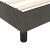 Box Spring Bed Frame Dark Gray 160 x 200 cm Velvet