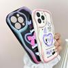 Cute Cartoon Pattern Cream Texture Casing Wavy Edge Soft Silicone Cover Phone Case for Huawei Honor Infinix Tecno iPhone