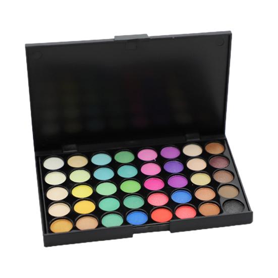 Палитра теней для век Водостойкая стойкая нелетучая пудра, не размазывается, 40 цветов, перламутровые матовые тени для век для макияжа, женские принадлежности