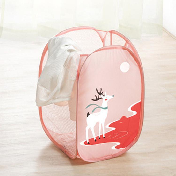 Foldable Cartoon Large Capacity Dirty Clothes Hamper Laundry Basket Dirty Clothes Storage Basket