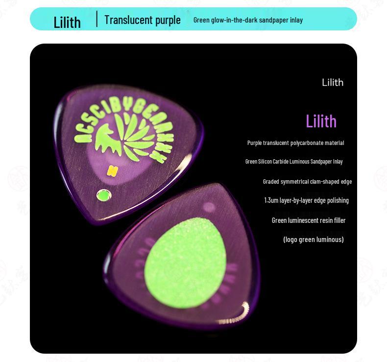 GEARXXX Nine-Tailed Fox Non-Slip Speed Pick for Folk/Electric Guitar & Bass.