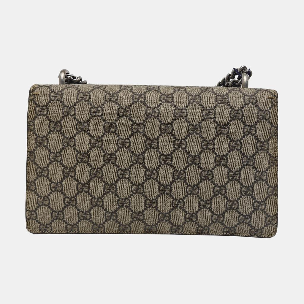 [Pre-Owned] Dionysus Tiger Head Buckle Logo Canvas Crossbody Shoulder Bag Small - Good #1CI7VZ