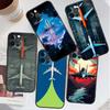Модный рисунок самолета Для Apple iPhone 17 16 16E 15 14 13 12 11 Pro Max Plus Черный Мягкий Силиконовый Чехол для Телефона