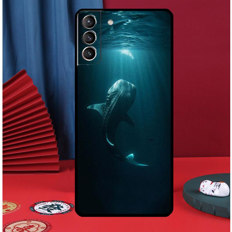 Чехол для телефона 'Плавающий китовый акула в океане' для Samsung Galaxy S24 Ultra S9 S10 S20 S21 S22 Plus S23 FE S25 Ultra Задняя крышка