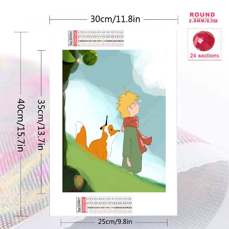 The Little Prince2 100% Round Full Drill 5D DIY Diamond Painting Embroidery Cross Stitch Rhinestone Décor