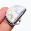 Tree Agate Handmade 925 Sterling Silver Jewelry Ring Size 8.5 R0n79