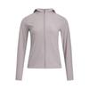 SS25 Out The Storm Series Letter Print Casual Hooded Long Sleeve Jacket Women Jackets Dawn-Gray Pink 1377043-009