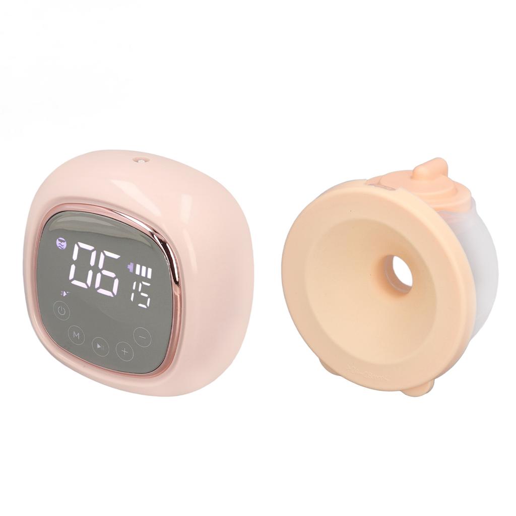 Electric Breast Pump Hands Free Mute High Suction Wearable Automatic Massage 3 Mode 9 Speed Pink