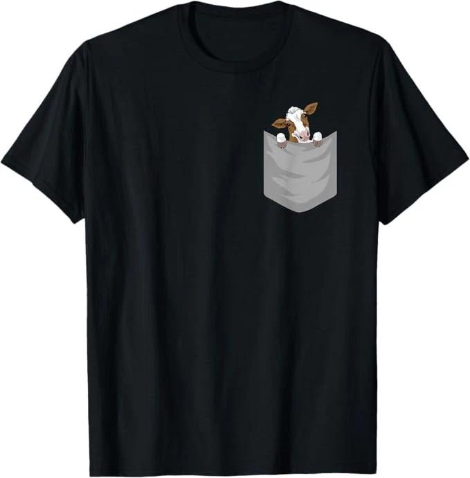 Cow Pocket Cow Lover Gift Tee Unisex T-Shirt