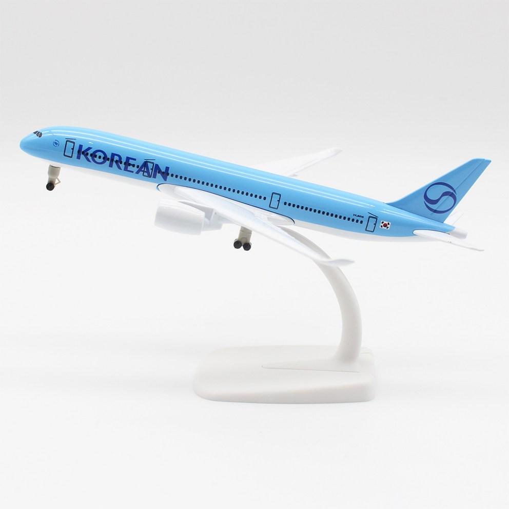 JJC Металлическая миниатюрная модель самолета - Korean Air A350 (Новая раскраска, 1:300, 20 см) - Коллекционные и декоративные