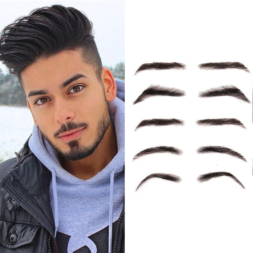 Women Synthetic Hand Made Eyebrows Wave Style Eyebows Fake Eyebrows Artificial Weaving Eyebrow Wigs