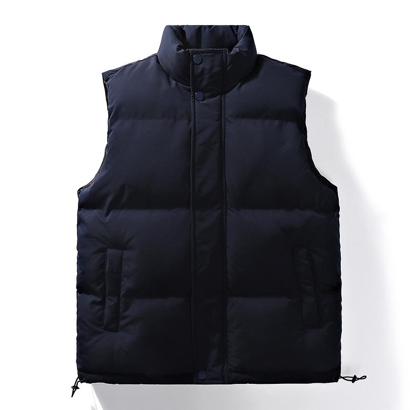 Autumn and Winter Vest Men's Handsome Trendy Waistcoat Warm Sleeveless Sports Vest Jacket