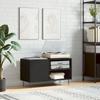 VidaXL Record Cabinet Black 85x38x48 Cm Engineered Wood 831701