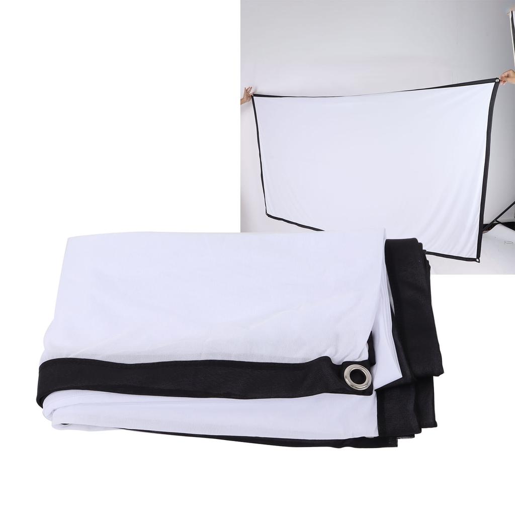 Уличный киноэкран 100 дюймов складной AntiCrease 16:9 Белый Портативный Штор для Домашнего Кинотеатра