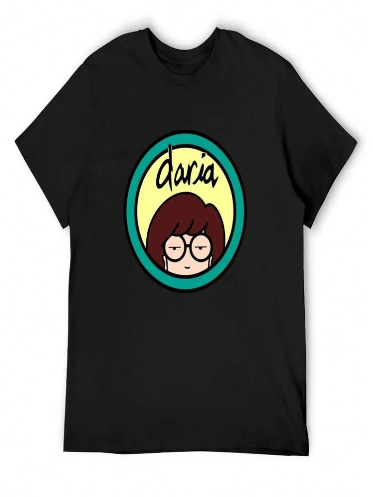 Daria - Logo T-Shirt Korean Fashion Blanks Custom T-Shirts Slim Fit T Shirts For unisex