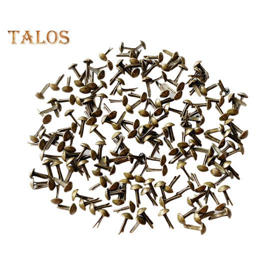 500Pcs Mini Brads Metal Plated Round Paper Fasteners for Paper Craft Scrapbooking DIY Art Handmade Project Decorative Supplies