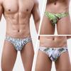 Модное мужское нижнее белье с принтом, пляжные дышащие сетчатые трусы для подростков и мальчиков, однотонные мужские шорты для сна и плавания, большой размер