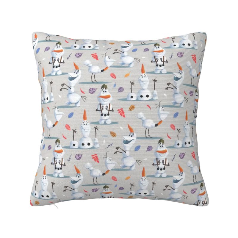 Custom Frozen Olaf Elsa Manga Pillow Case 45x45cm Nordic Cushion Cover Soft Pillowcase