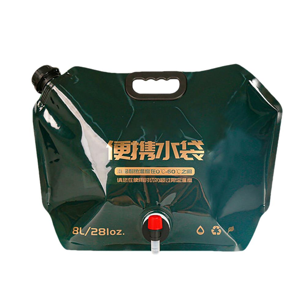 Портативная складная сумка для воды 8 л, автомобильная дорожная сумка для хранения питьевой воды, складной контейнер для воды, автомобильные аксессуары