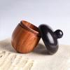 6.6*4.5Cm Pill Box Case Solid Wood Bottle Holder Wooden Rescue Container Pendant