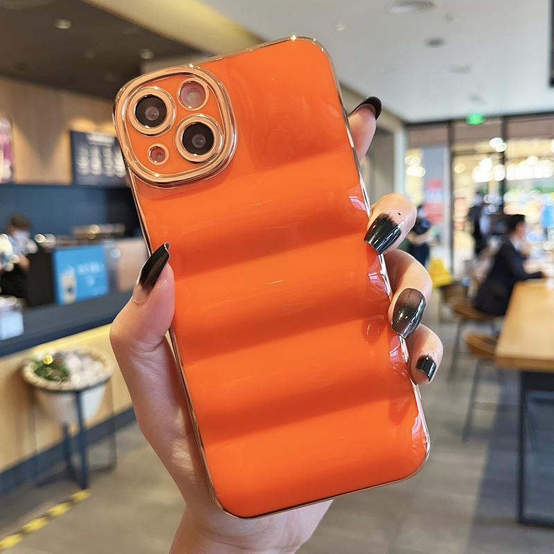 Роскошный пуховик с 6d покрытием, чехол-пуховик для Iphone 11 13 12 Pro Max Xs Xr X 7 8 Plus Se, глянцевый мягкий силиконовый чехол-бампер