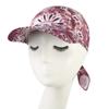 Fashion Wide Brim Baseball Caps Head Scarf Lightweight Pre-Tied Sun Visor Turban Breathable Bandana Scarf Cap Women Outdoor