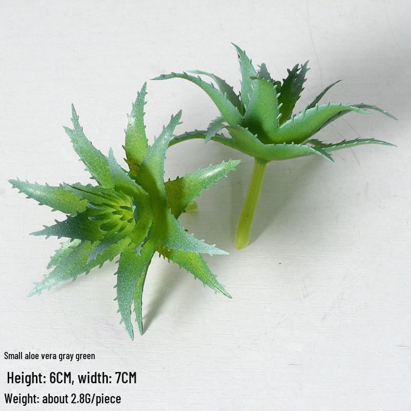 Mini Flocking Artificial Succulent Bonsai for DIY Wall Decor