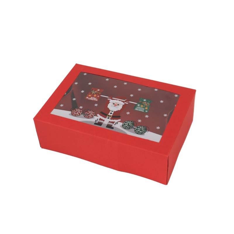 12 Pcs Christmas Cookie Boxes Holiday Gifts Baking Box Food Treat Container